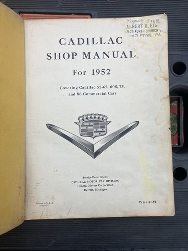 Antiguo Cadillac 1952 manual de tienda - Imagen 5 de 7