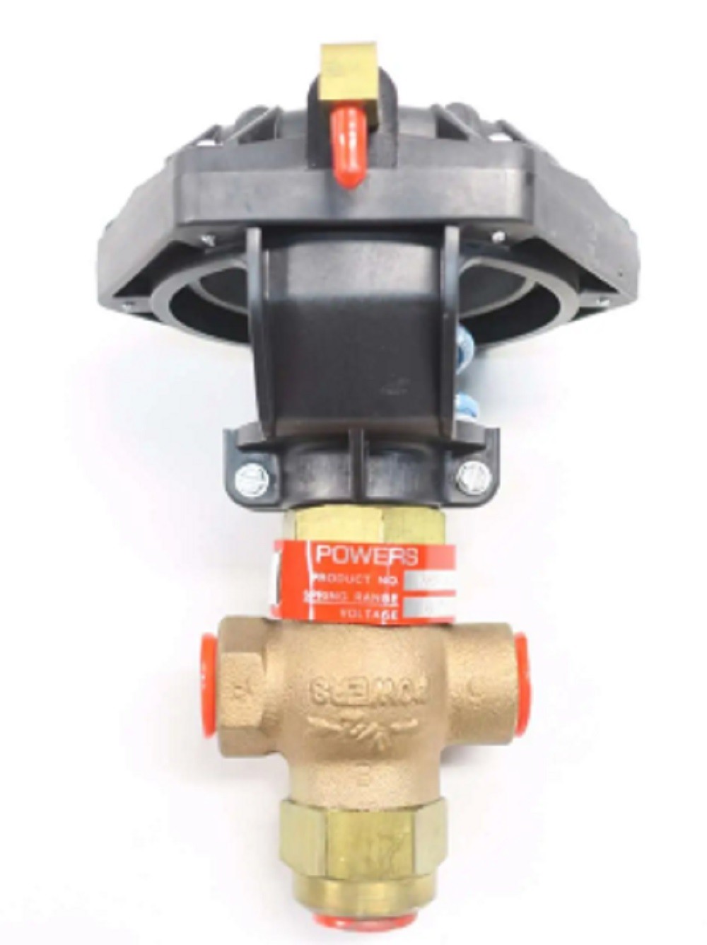 Siemens Landis and Gyr 658-0026 Powertop 1/2" 3-Way Valve and Actuator, 2.5 Cv