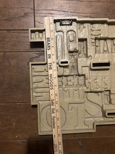 Vtg Burwood MCM Typeface 3D Letters #s Words Wall Plaque 1971 - Picture 11 of 11