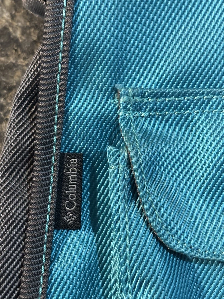 Columbia Teal/Aqua Bolso Mensajero Sobre el Hombro Bandolera Bolso de Viaje, Cartera Foto 3 de 4