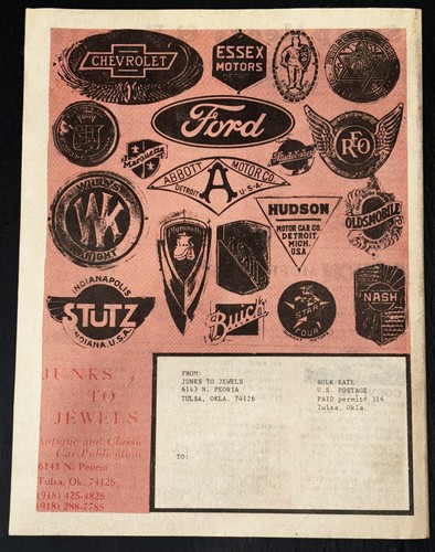 1983 Vintage Antique And Classic Car Publication, Junk To Jewels - Picture 2 of 4