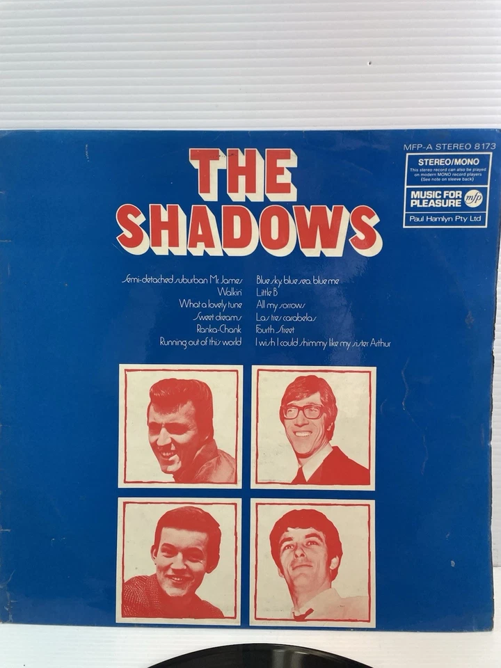 The Shadows Vinyl LP record Original Release Album With Hank Marvin 1960s Guitar - Image 3 of 4