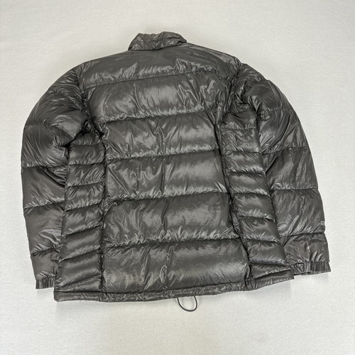 MONT BELL Puffer Jacket Adult Medium Grey EX 800 Soft Down Filled Full Zip - Picture 8 of 10