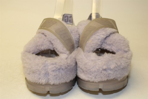 UGG Platform Wool Plush Cross Strap Slides NWD NEW Womens Size 8 Sandals Shoes - Picture 11 of 24