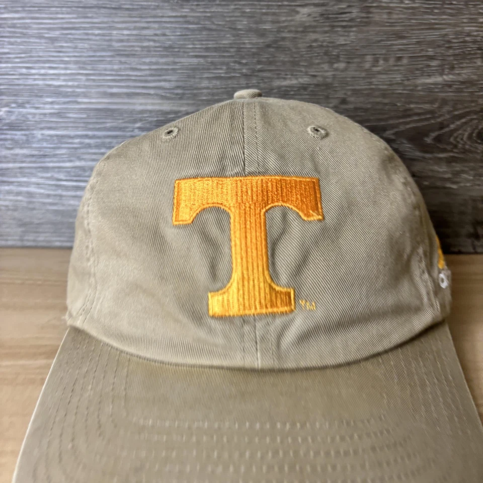 Vintage Tennessee Volunteers Hat Cap Strap Back Mens Khaki NCAA Football Adidas - Image 2 of 4