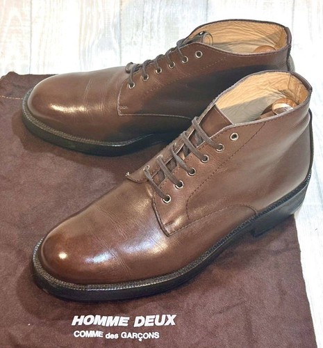 Comme Des Garcons Homme Leather Lace-Up Boots Men's US 7 Good Used Condition