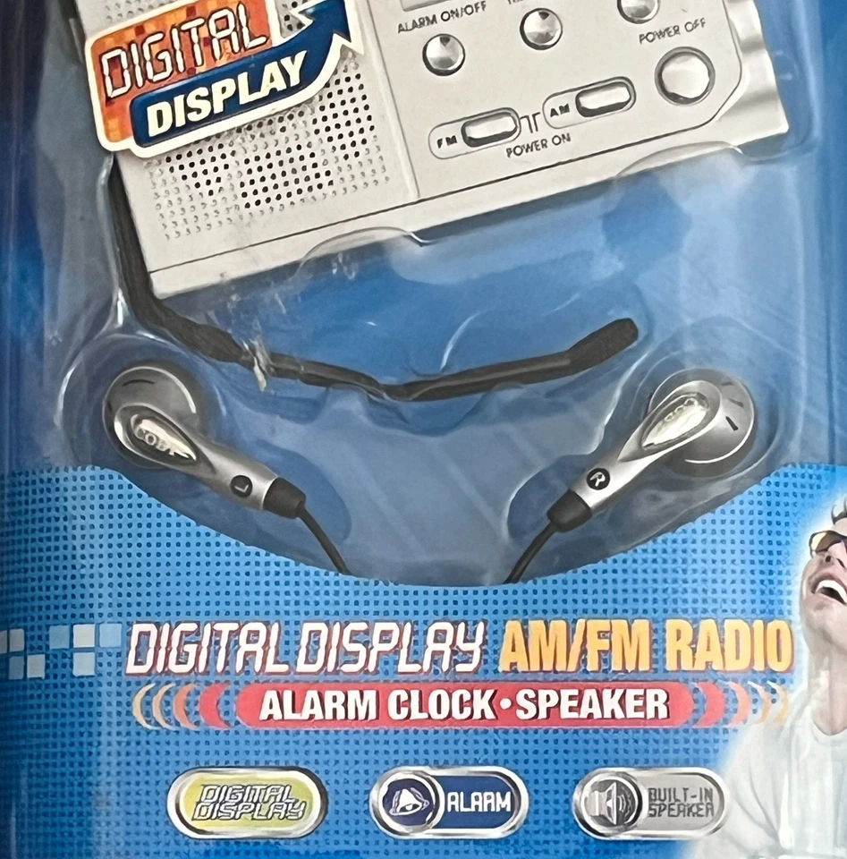 Coby CX-53 AM/FM Radio with Digital Display & Alarm Clock Factory Sealed - Image 3 of 4