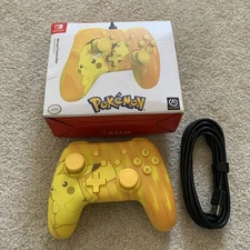 PowerA Nintendo Switch Wired Controller - Yellow Pokemon Pikachu Static Edition