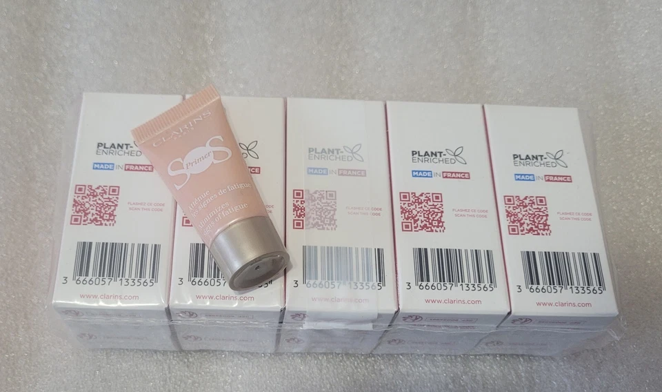 CLARINS SOS Primer Pink Makeup Primer - Lot of 10pcs (10 × 5ml) - Image 3 of 4