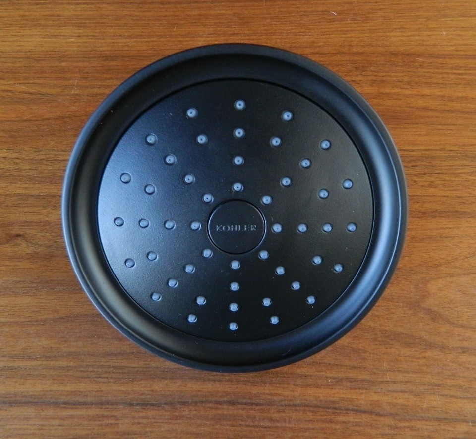 Kohler K-939 Purist Duschkopf, Leuchtendes Titan - Mit Katalyst Luftinduktion, 48 Düsen, 7,5 L/min Durchfluss