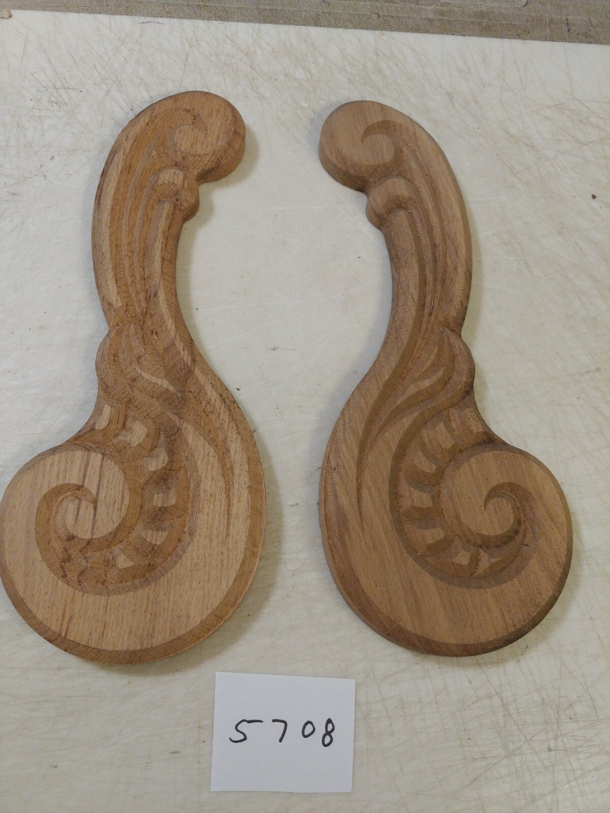 CARVED WOODEN REPLACEMENT DECORATIONS FOR WALLS CLOCK NEW/OL