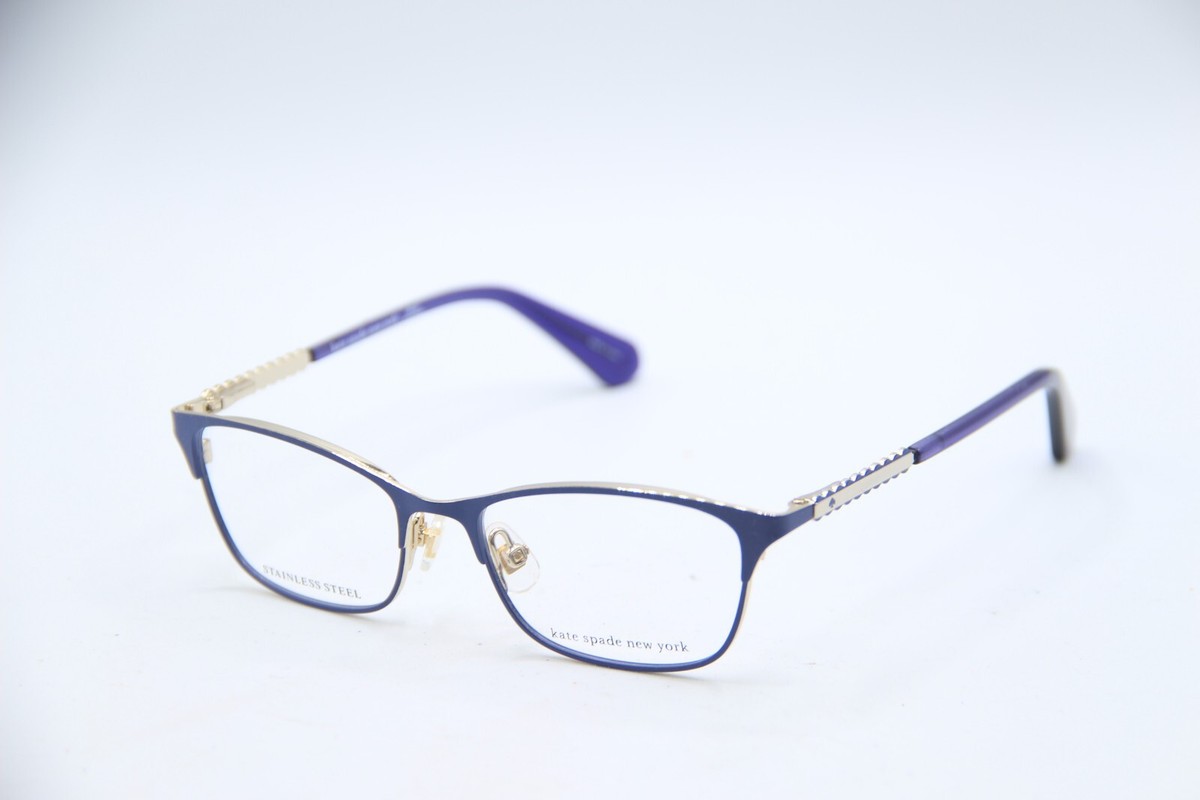 NEW KATE SPADE NEW YORK MASSY PJP BLUE GOLD AUTHENTIC FRAMES  display picture 3