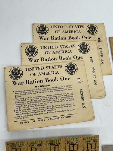 ThriftCHI ~ War Rations, Sugar & Fuel Purchase Stamps, 10c Stamp Savings Bond + - Picture 4 of 10