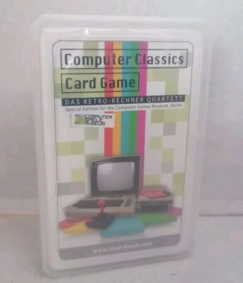 S170 - Computer Classic Card Games Retro Rechner Quartett - Museum Berlin - NEU