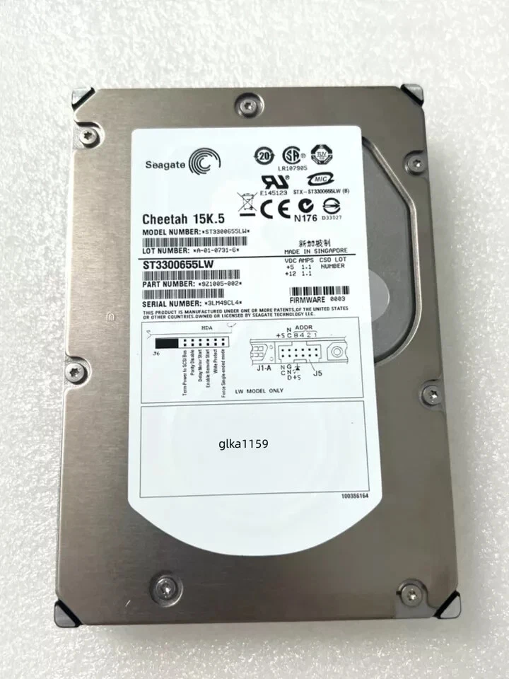 Seagate Cheetah ST3300655LW 15K.5 300GB 3.5" U320 SCSI 68 PIN HARD DRIVE - Image 2 of 3