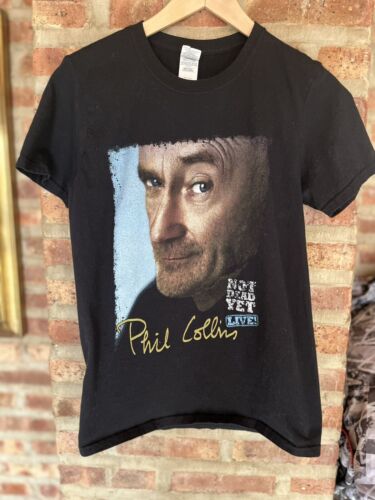 Phil Collins Not Dead Yet Tour Black Tshirt Men's Size: Small - Picture 1 of 7