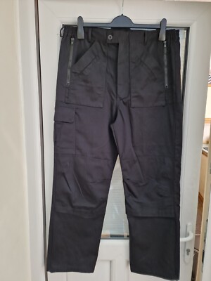 Mens Work Trousers (Warrier)Size Waist 38 Leg 29. 2 Zipped Front Pkts/4  Open pkt | eBay UK
