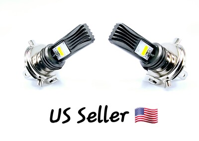 2 Ultra Hi/Low Beam AC/DC LED bulbs for Honda 2003-2024 Ruckus 50 NPS50 Scooter