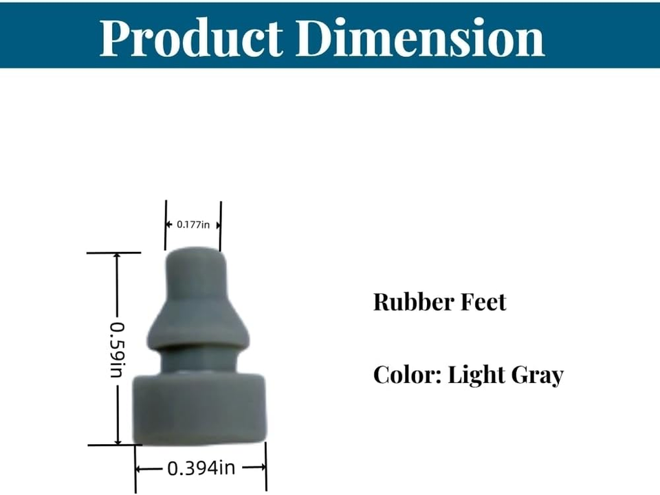 Replaceable Rubber Feet for Slow Cookers, Prevent Scratches, Marks, and