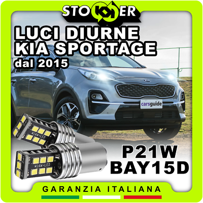 2x LED P21W BAY15D 6000K CANBUS Citroën C4 II - DRL Position Blanc
