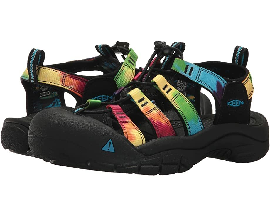 Nuove con scatola Keen donna Newport H2 scarpe sandali ad acqua cravatta tintura retrò 9 5 m LEGGERE