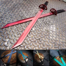 Full Tang 28" Ninja Sword Katana Twin Tanto Blade Machete w/ Cord Wrapped Handle