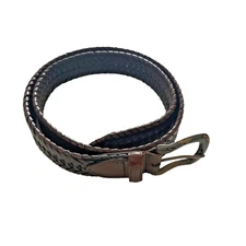 Columbia Men's Size 36 Leather Strap Bonded Lacing Belt Brown Leather