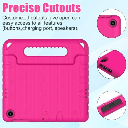 Kinderkoffer für Onn. 10,4" Tablet Pro 2023 Model: 100110603, Light Weight Rose - Bild 5 von 8