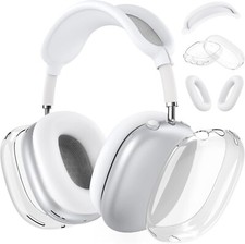 Silicone Case Cover for AirPods Max Headphones Clear TPU Ear Cups Headband Cover