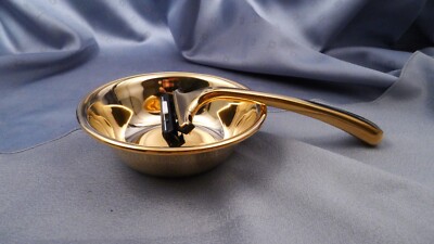 PREMIUM-SET RASIERHOBEL MERKUR Solingen W-GERMANY vergoldet mit Rasierschale XX
