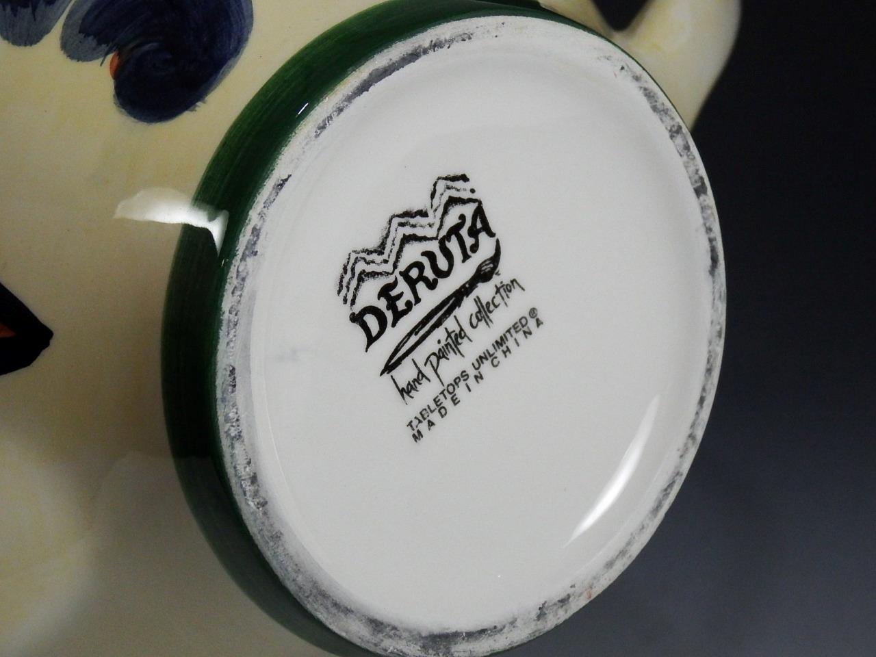 Deruta Pottery Teapot (Tabletops Unlimited) Hand Painted Replacement eBay