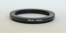Uno New 52mm For 43mm 52-43mm Metal Reducer Ring Step Filter Adapter