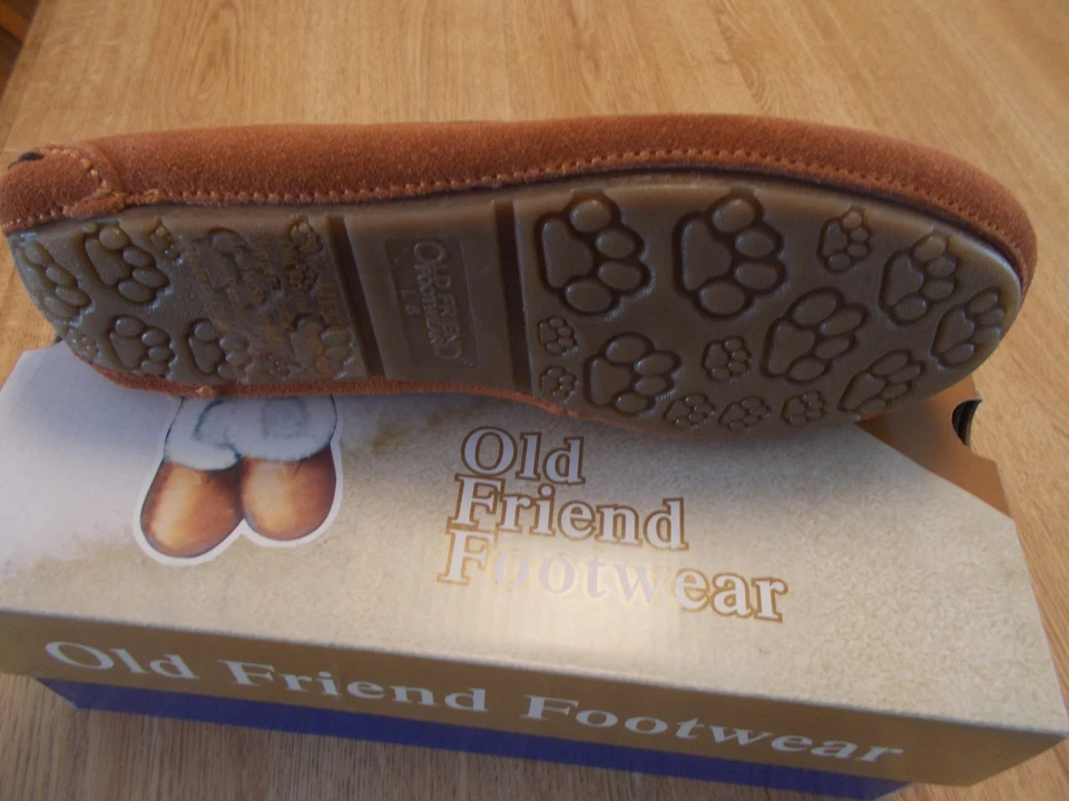 OLD FRIEND MUJER JEMMA ESTILO MOCASÍN PANTUFLAS BRONCEADAS TALLAS 6, 7, 11 MEDIANAS Foto 3 de 3