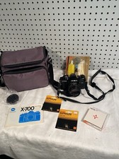 Minolta X-700 SLR Film Camera MD 50mm Lens Accessories