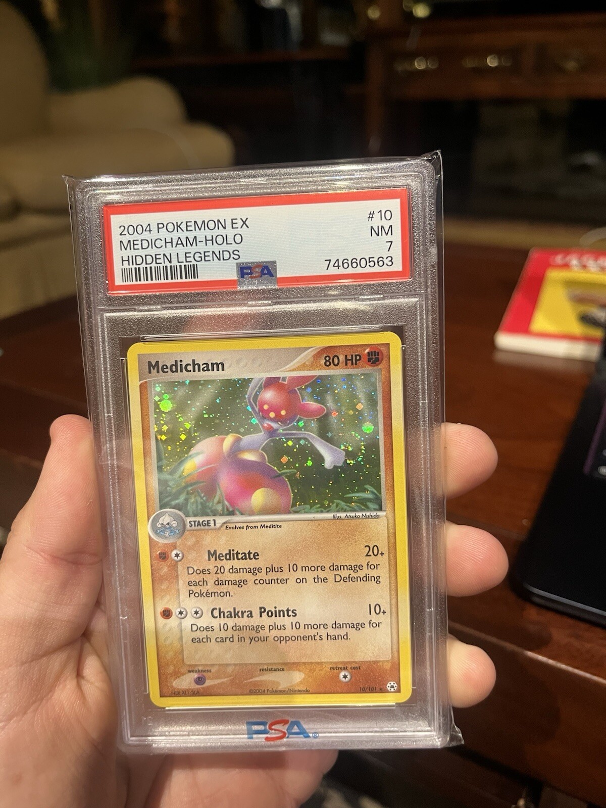 Medicham Holo PSA 7 - #10 Hidden Legends 2007