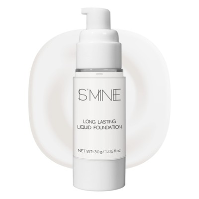 IS'MINE White Liquid Foundation Makeup Matte Flawless Finish Foundation Vegan...