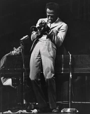 8x10 Print Miles Davis on Stage Performing #2935