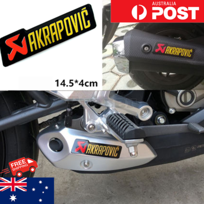 2pcs Motocycle Exhaust Pipe Sticker Heat Resistant AKRAPOVIC - Foto 6