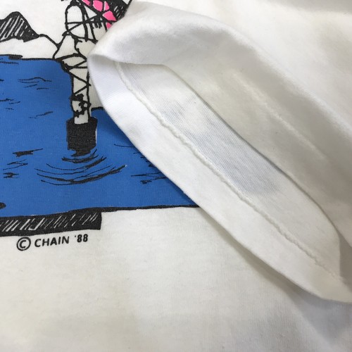 VTG 80s Fishing Theme Fisherman Men’s T Shirt Single Stitch XL by Chain Gra: USA - Picture 6 of 9
