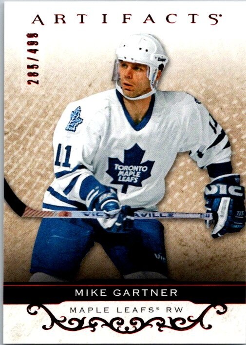 2021-22 UPPER DECK ARTIFACTS RUBY RED PARALLEL #154 MIKE GARTNER 285/499