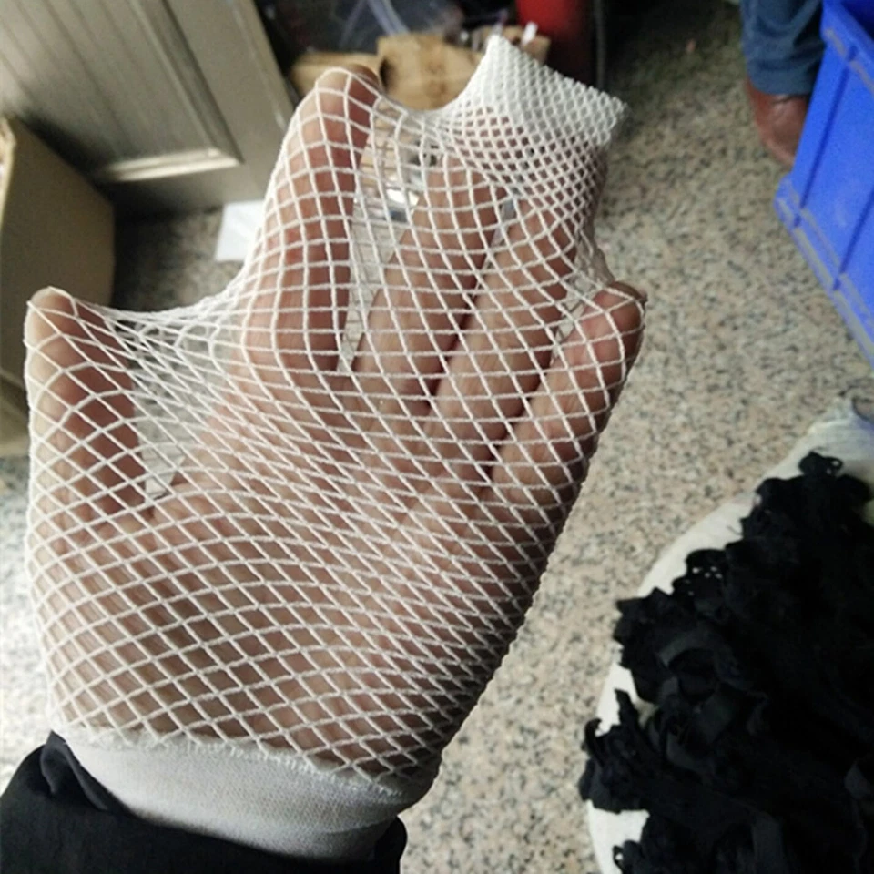 White Fishnet Ankle High Socks Lady Lace Fish Net Short Mesh Socks Women - Image 4 of 4