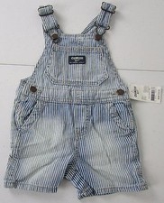 Oshkosh Denim Shortalls Size 6 Months NWT Retail 32
