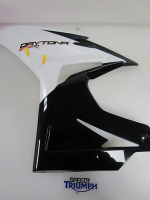 TRIUMPH DAYTONA 675 R VERKLEIDUNG LINKS KRISTALLWEISS 2014 T2309573-NW