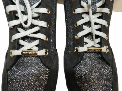 Jimmy Choo Sneakers Tokyo High Top Glitter Anthracite Athletic