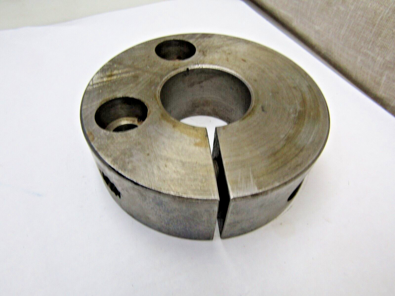 Shaft Clamp Collar Spacers 1-1/2"ID X 4"ODX 1-1/4" thick 2 Bolt Holes USED