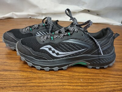 Saucony Womens Excursion Tr15 Black Running Shoes Size 8.5 S10668-10