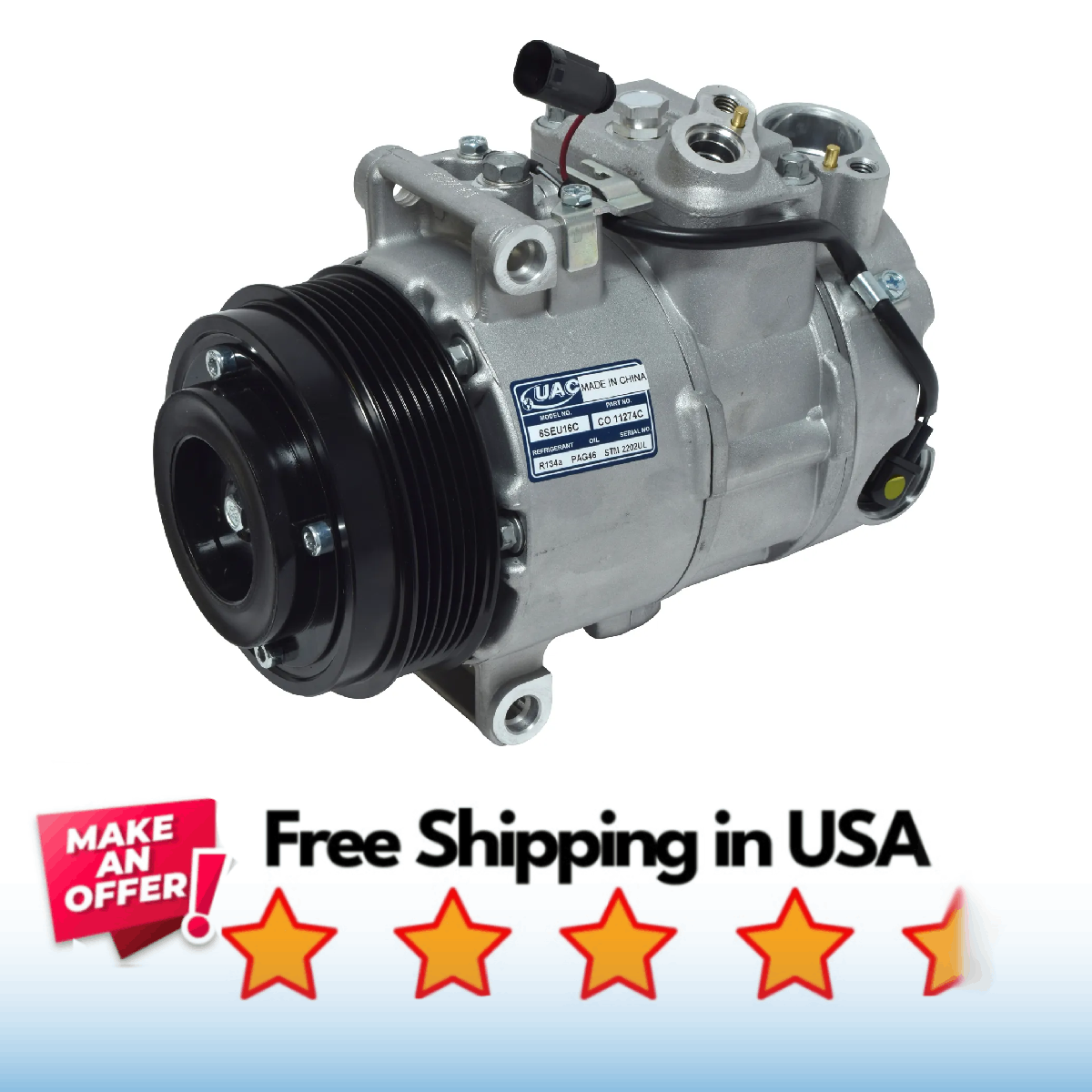 RYC Remanufactured AC Compressor And A/C Clutch AEG322 | EBay