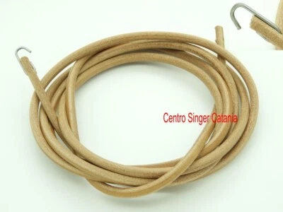 CINGHIA IN CUOIO PER MACCHINE DA CUCIRE A PEDALE Singer Pfaff Borletti Necchi
