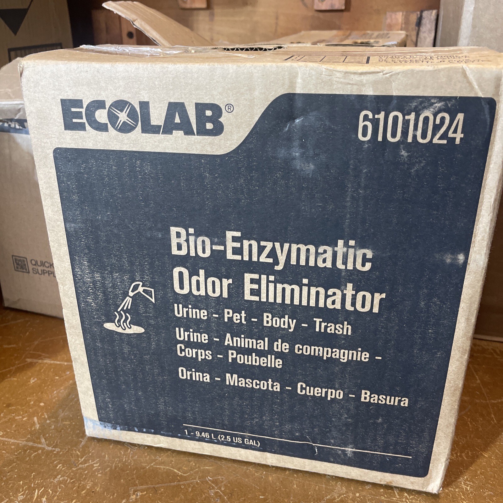 Ecolab 6101024 BioEnzymatic Odor Eliminator for Urine Pet Body & Trash