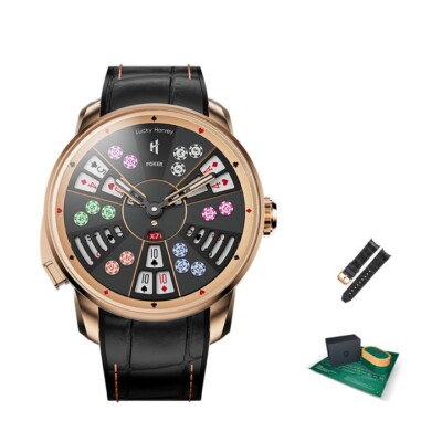 Lucky Harvey Men's Automatic Watch - Player Series San Gong, Poker